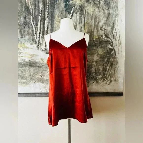 Daya by Zendaya Satin Slip Top in Copper Size XL $49 - Picture 1 of 7